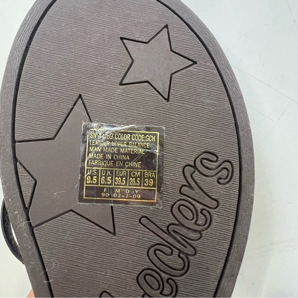 skechers women’s  brown strappy peep toe sandals US9.5 L74-9 - Picture 5 of 5